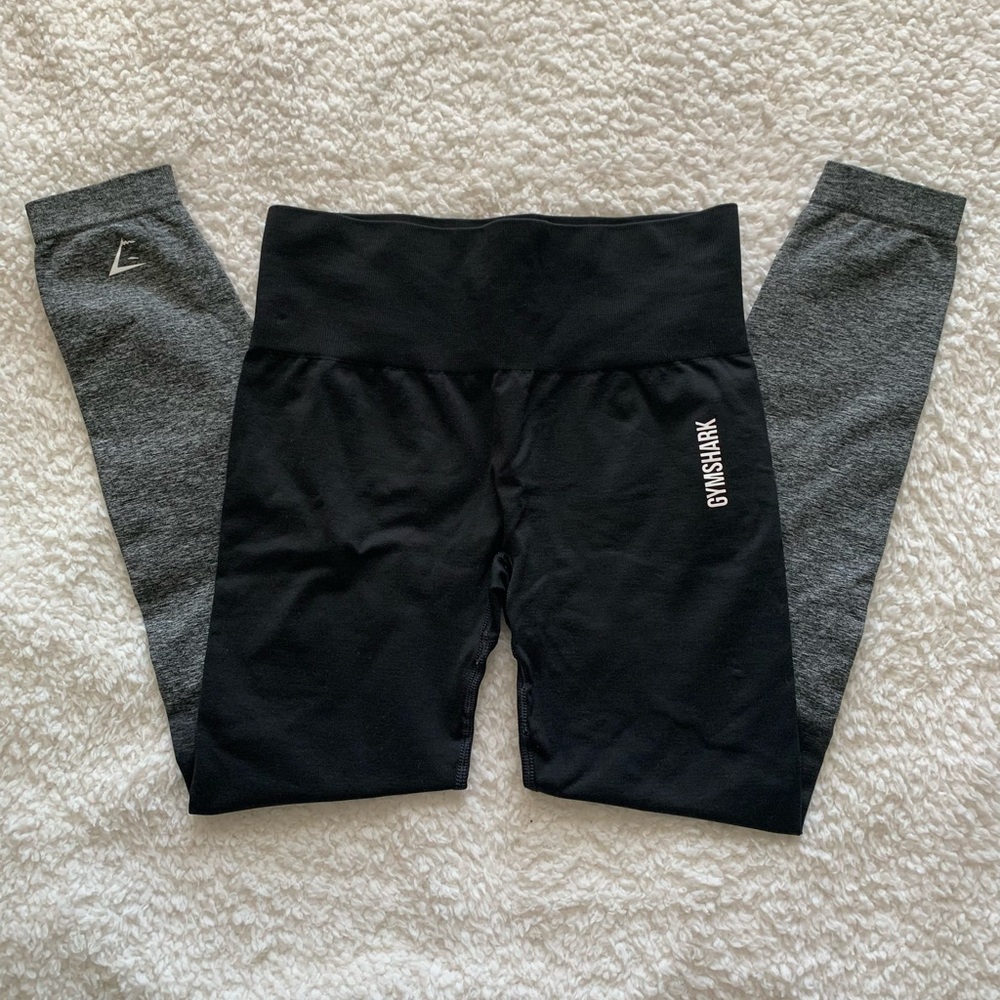 ADAPT OMBRE SEAMLESS LEGGINGS - Black/Black Marl